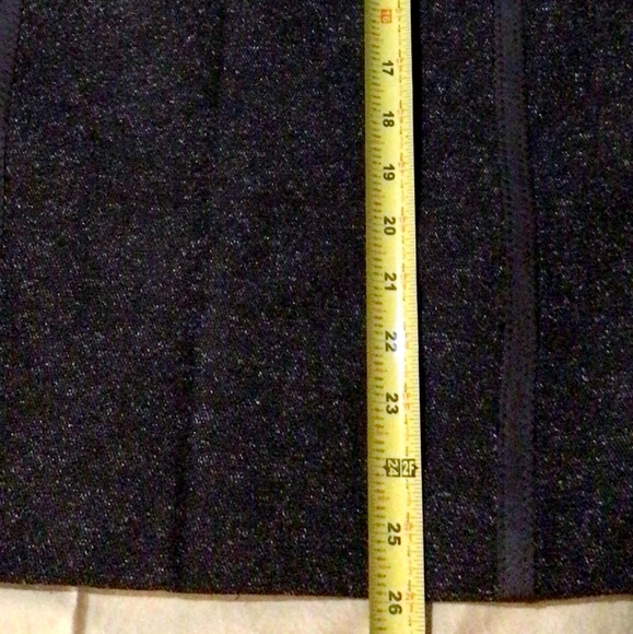 Stylish Brown skirt with leather-like stripes - Picture 10 of 16